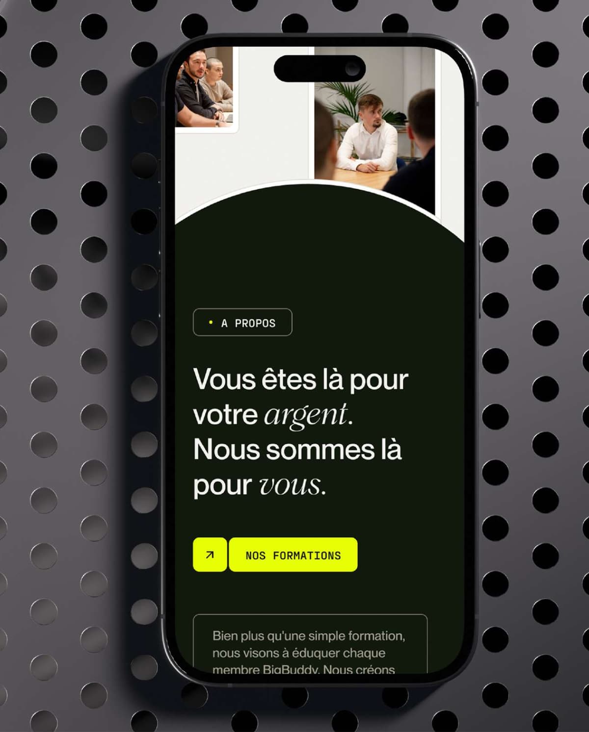 Big Buddy - Création site web plateforme cryptomonnaies par agence web Lille R&D Studio