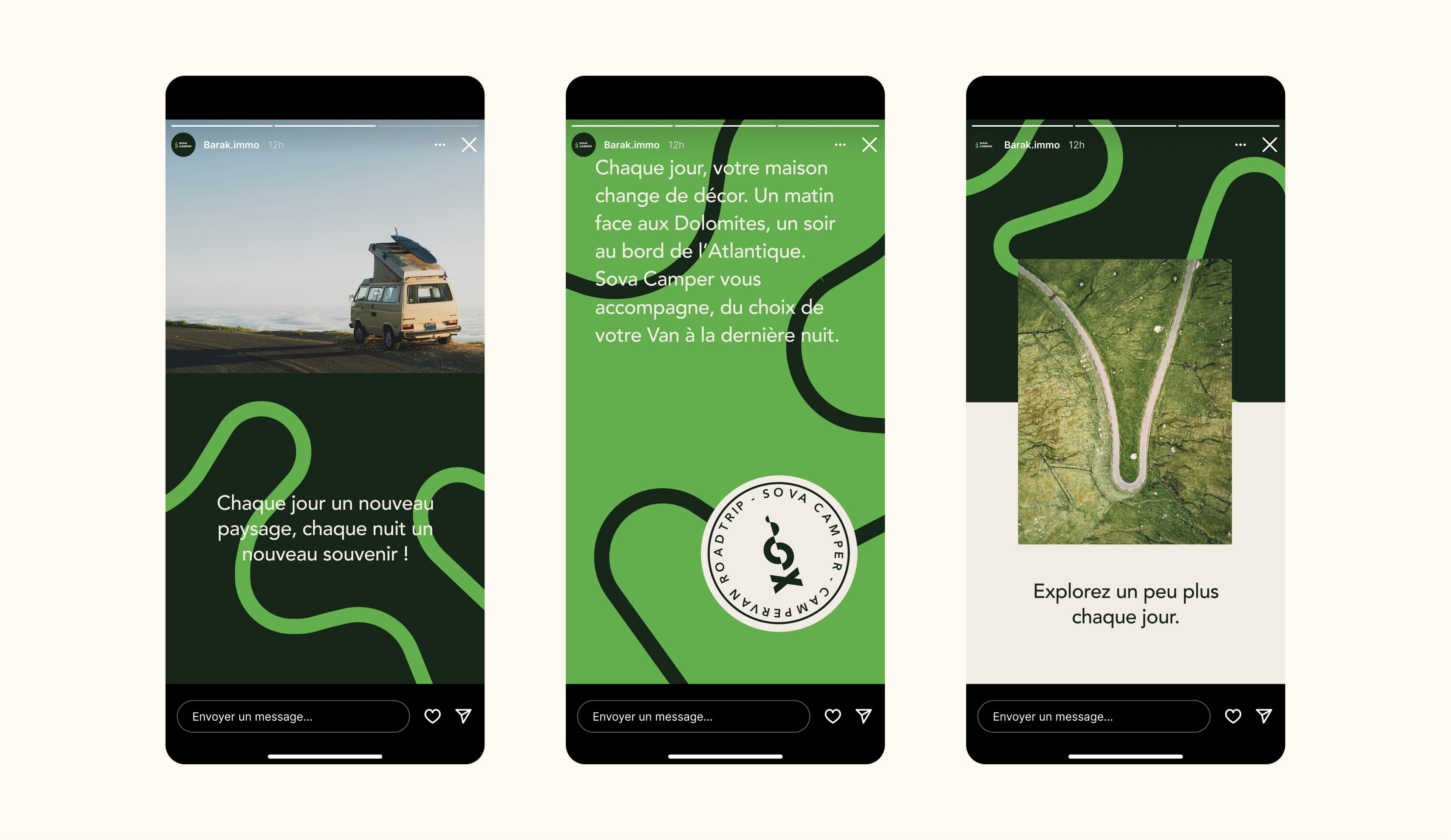 Sova Camper - Création site web application location van par agence web Lille R&D Studio