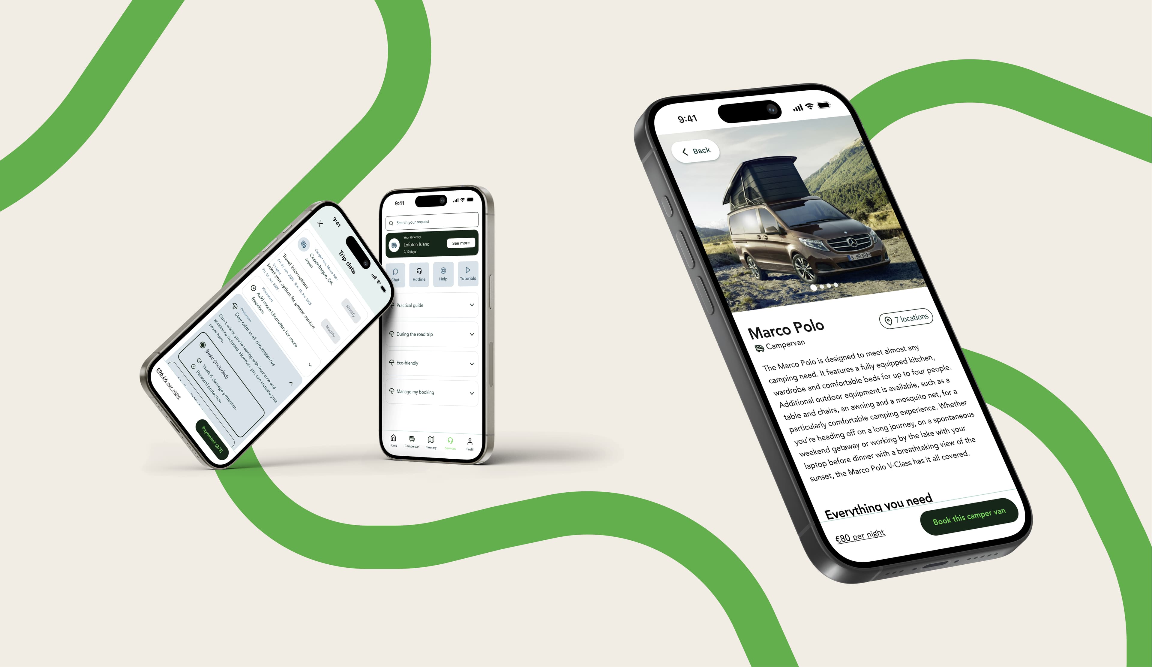 Sova Camper - Interface et design application vanlife développée par agence web Lille